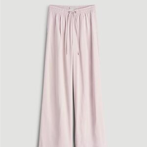 NWT American Tall Relaxed Pull On Pants Small Tall Light Pink Wide Leg